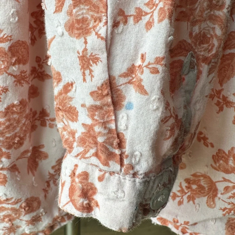 FREE PLANET Floral Button-Up Dress SIZE 6X - Picture 8 of 12